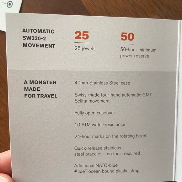 Shinola Monster GMT Automatic 40mm Watch - Picture 10 of 17